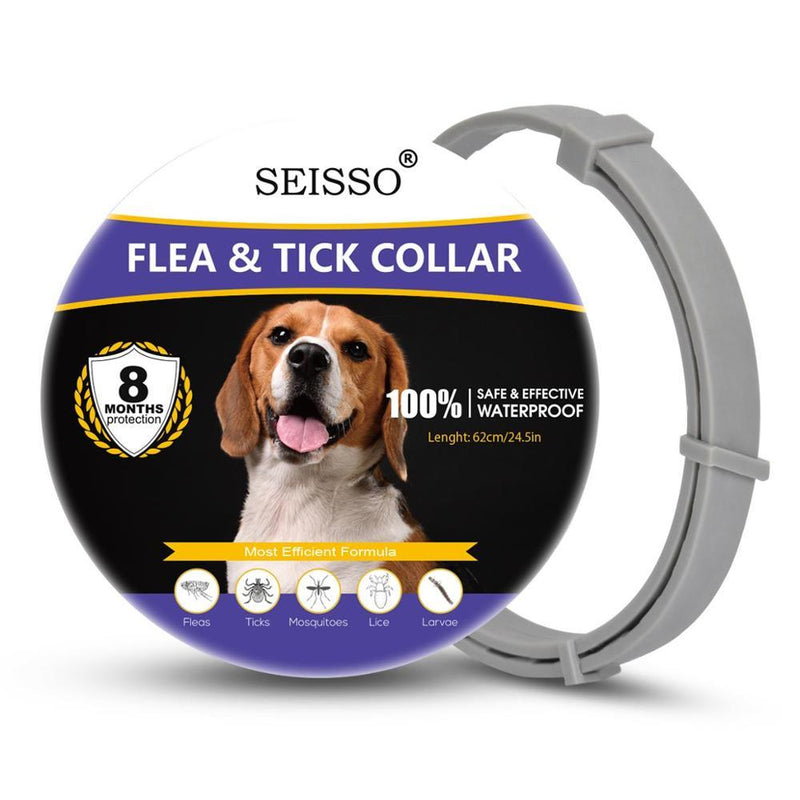 Dewel Dog Collar Anti Flea Mosquitoes Ticks Insect Waterproof Herbal Pet Collar 8 Months Protection Dog Accessories - Loja Ammix