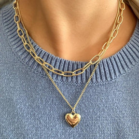 Simple Crystal Geometric Gold Color Pendant Necklace Set for Women Charms Fashion Square Rhinestone Female Vintage Jewelry 2022 - Loja Ammix