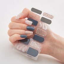 Four Sorts of Nail Stickers Fashion Nail Wraps Self Adhesive Manicure Decoracion Nail Strips Nail Sticker Set Nail Art - Loja Ammix