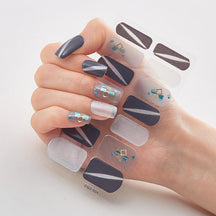 Four Sorts of Nail Stickers Fashion Nail Wraps Self Adhesive Manicure Decoracion Nail Strips Nail Sticker Set Nail Art - Loja Ammix