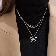 Simple Crystal Geometric Gold Color Pendant Necklace Set for Women Charms Fashion Square Rhinestone Female Vintage Jewelry 2022 - Loja Ammix
