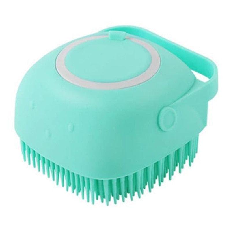 Escova Relaxante De Banho Para Animais com Dispenser Shampoo - Loja Ammix