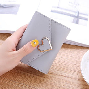 Fashion Women Wallets Leather Female Purse Mini Hasp Solid Multi-Cards Holder Coin Short Wallets Slim Small Wallet Zipper Hasp - Loja Ammix