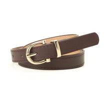 2022 Women Belts New PU Leather Simple Metal Buckle Belt Girls Dress Jean Pants Waistband Belts for Lady Luxury Designer Brand - Loja Ammix