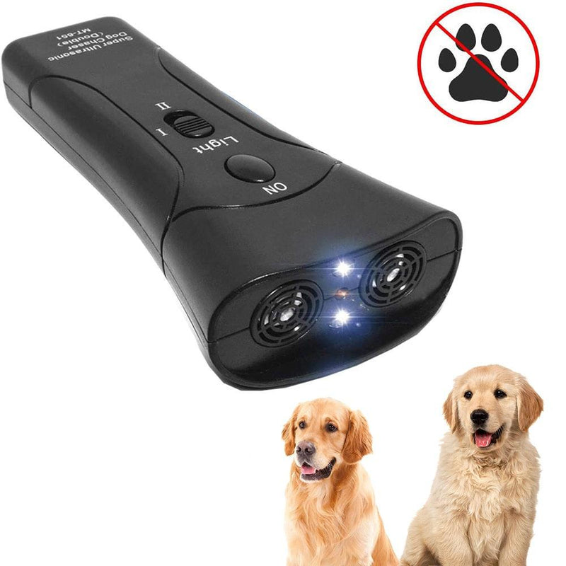 Pet Dog Repeller Anti Barking Stop Bark Training Device Trainer LED Ultrasonic Anti Barking Ultrasonic Without Battery - Loja Ammix