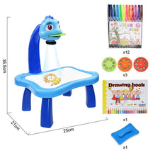 Children Led Projector Art Drawing Table Toys Kids Painting Board Desk Arts Crafts Educational Learning Paint Tools Toy for Girl - Loja Ammix