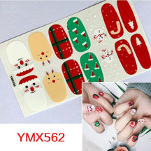 Four Sorts of Nail Stickers Fashion Nail Wraps Self Adhesive Manicure Decoracion Nail Strips Nail Sticker Set Nail Art - Loja Ammix