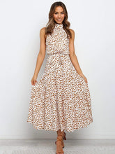 Summer Long Dress Polka Dot Casual Dresses Black Sexy Halter Strapless New 2022 Yellow Sundress Vacation Clothes For Women - Loja Ammix