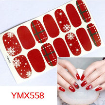 Four Sorts of Nail Stickers Fashion Nail Wraps Self Adhesive Manicure Decoracion Nail Strips Nail Sticker Set Nail Art - Loja Ammix