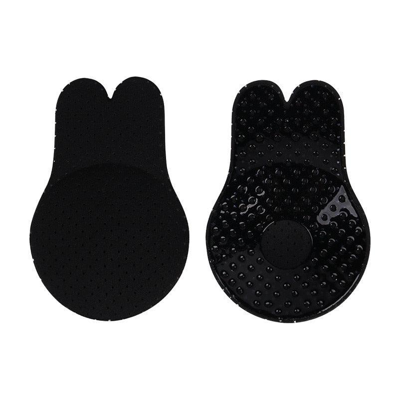 Women Push Up Bras Self Adhesive Silicone Strapless Invisible Bra Reusable Sticky Breast Lift Tape Rabbit Nipple Cover Bra Pads - Loja Ammix