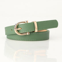 2022 Women Belts New PU Leather Simple Metal Buckle Belt Girls Dress Jean Pants Waistband Belts for Lady Luxury Designer Brand - Loja Ammix