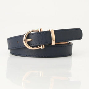 2022 Women Belts New PU Leather Simple Metal Buckle Belt Girls Dress Jean Pants Waistband Belts for Lady Luxury Designer Brand - Loja Ammix