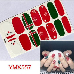 Four Sorts of Nail Stickers Fashion Nail Wraps Self Adhesive Manicure Decoracion Nail Strips Nail Sticker Set Nail Art - Loja Ammix