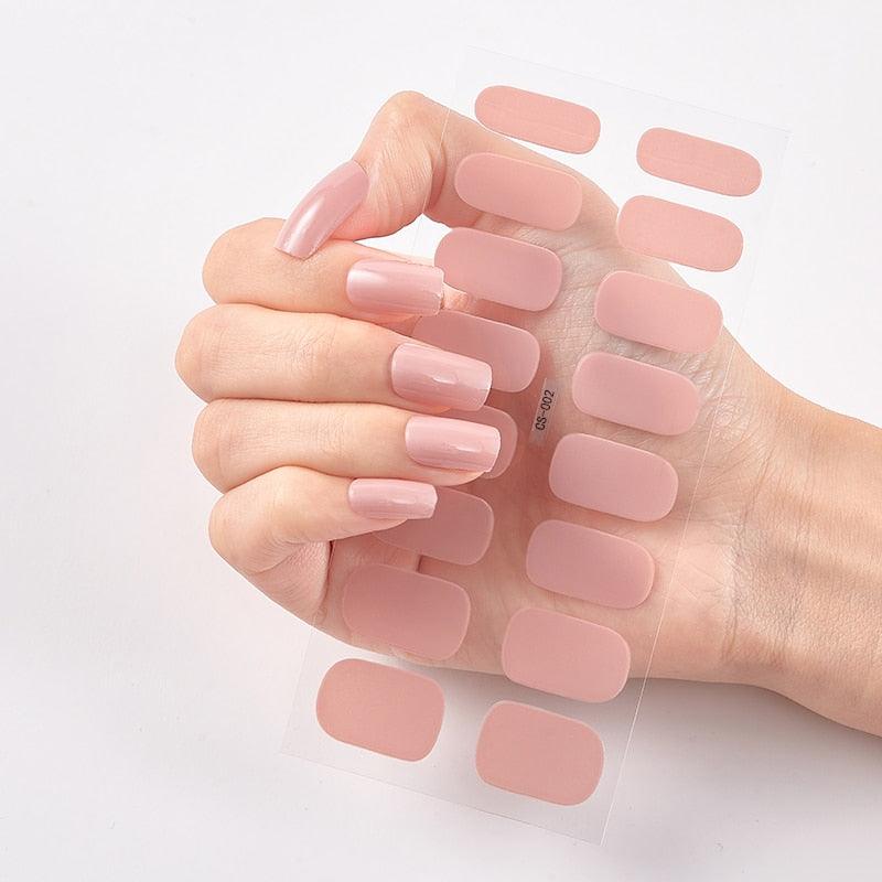 Four Sorts of Nail Stickers Fashion Nail Wraps Self Adhesive Manicure Decoracion Nail Strips Nail Sticker Set Nail Art - Loja Ammix