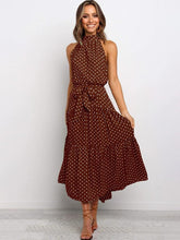 Summer Long Dress Polka Dot Casual Dresses Black Sexy Halter Strapless New 2022 Yellow Sundress Vacation Clothes For Women - Loja Ammix