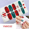 Four Sorts of Nail Stickers Fashion Nail Wraps Self Adhesive Manicure Decoracion Nail Strips Nail Sticker Set Nail Art - Loja Ammix