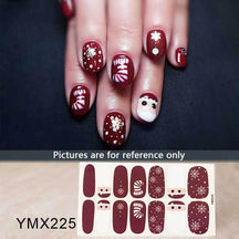 Four Sorts of Nail Stickers Fashion Nail Wraps Self Adhesive Manicure Decoracion Nail Strips Nail Sticker Set Nail Art - Loja Ammix