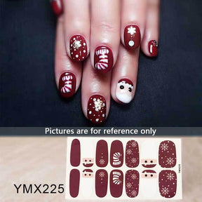 Four Sorts of Nail Stickers Fashion Nail Wraps Self Adhesive Manicure Decoracion Nail Strips Nail Sticker Set Nail Art - Loja Ammix