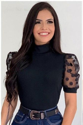 Blusa Blogueira Bouffant Tule - Loja Ammix