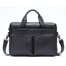 Factory wholesale men Handbag Shoulder leather briefcase bag business casual leather shoulder bag man - Loja Ammix