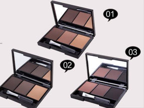 Paleta de Sombras para Sobrancelha de 3 Cores - Loja Ammix