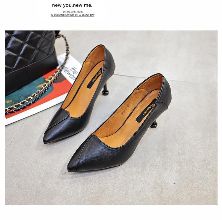 Black stiletto heel shoes - Loja Ammix