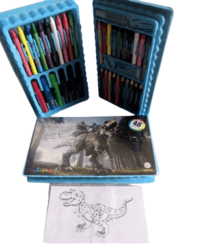 Kit Material Escolar Mix Estojo Infantil Para Pintura Maleta Com 48 Peças - Loja Ammix