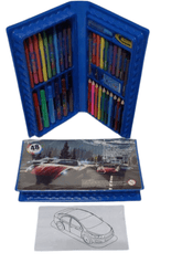 Kit Material Escolar Mix Estojo Infantil Para Pintura Maleta Com 48 Peças - Loja Ammix