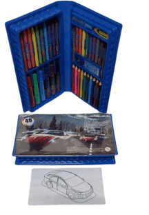 Kit Material Escolar Mix Estojo Infantil Para Pintura Maleta Com 48 Peças - Loja Ammix